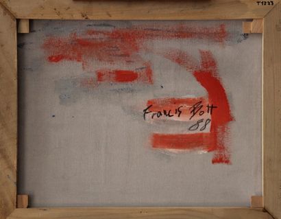 Francis BOTT (1904-1998) Composition, 1988 Huile sur toile Signée en bas à gauche...