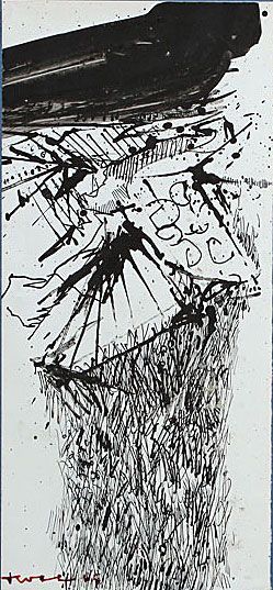 John Harrison LEVEE (1924) Drawing 5, 1965 Encre de chine sur papier Signé en bas...