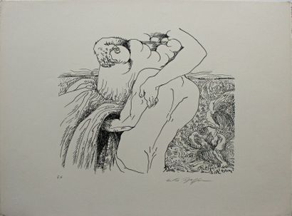 André MASSON (1896-1987) Erotisme Lithographie signée en bas à droite au crayon Justifiée...