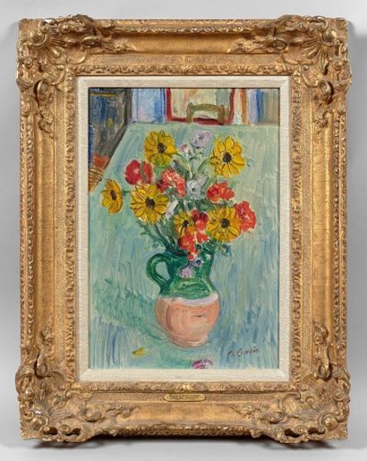 Charles CAMOIN (1879-1965) Bouquet de fleurs de jardin,
Huile sur toile signée en...