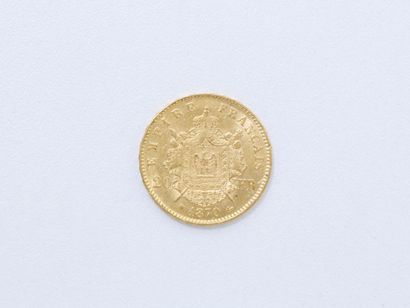 null Pièce de 20 francs en or 750 millièmes à l'effigie de Napoléon III, datée 1870.Poids:...