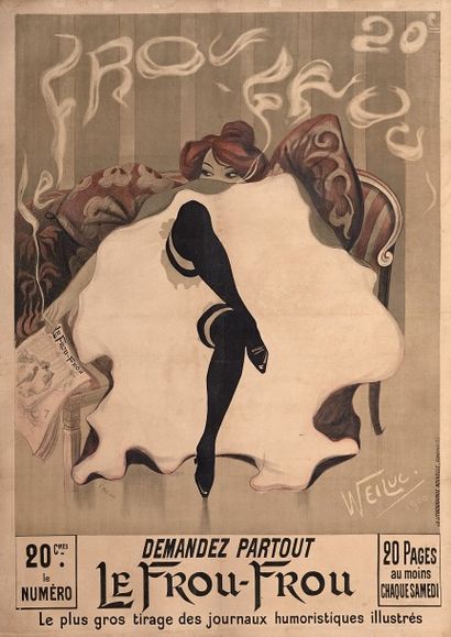 null Lucien Henri Weil WEILUC (1873-1947).
Le Frou Fou, 1900.
Affiche couleurs.
157...