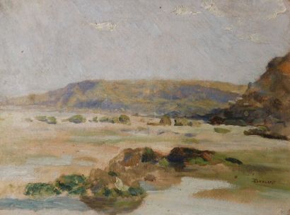 EMILE Boulard (1863-1943) Bord de mer - Huile sur toile signée en bas à droite -...