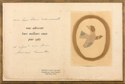 Georges BRAQUE (d'après 1882-1963) L'oiseau des sables, 1965 - Lithographie pour...