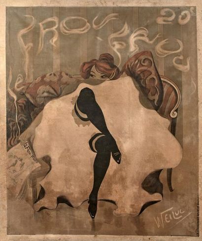 Lucien Henri WEILUC (1873-1947) Le Frou-Frou (c. 1900) - Affiche en couleur - 138...