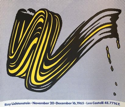 Roy LICHTENSTEIN (1923-1997) Roy LICHTENSTEIN (1923-1997) - Brushstroke - Offset...