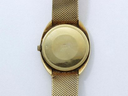 ETERNA ETERNA - Montre bracelet d'homme en or 750 millièmes, cadran doré avec index...