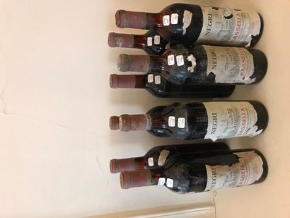 null Lot de 8 bouteilles Negri Sassella dont 4 sans étiquettes