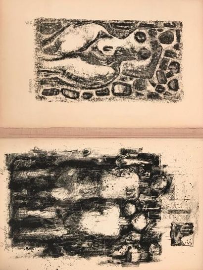 null "Jeux D'ombres", ensemble de 9 lithographies signées et numérotées par Breuil,...