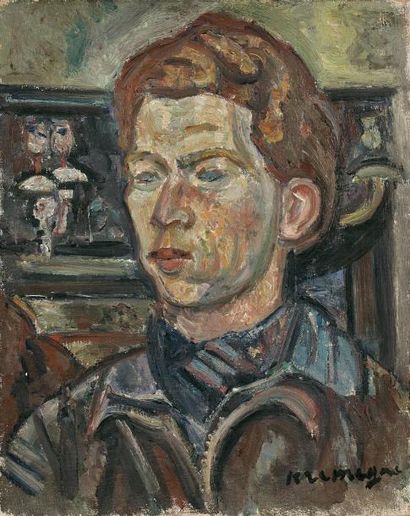 PINCHUS KREMEGNE(1890-1981) Pinchus KREMEGNE(1890-1981) - Portrait - Huile sur toile...
