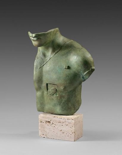 Igor MITORAJ (1944-2014) Igor MITORAJ (1944-2014) - Aesclepios - Bronze -Socle marbre...