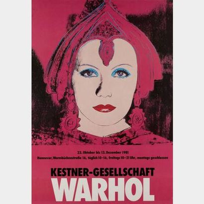 Andy Warhol (1928-1987) Andy WARHOL (1928-1987) - Greta Garbo as Mata Hari- Affiche...