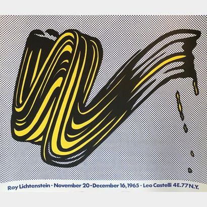 Andy Warhol (1928-1987) Roy LICHTENSTEIN (1923-1997) - Brushstroke - Offset lithographie...