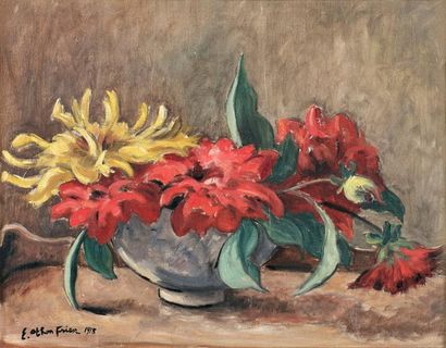 Emile Othon Friesz (1879-1949) Emile OTHON FRIESZ (1879-1949)- Bouquet de fleurs...