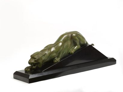 Georges LAVROFF (1895-1991) Georges LAVROFF (1895-1991) - Tigre à l'affut - Sculpture...