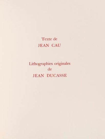 Jean Cau 
Matador texte de Jean Cau , illustration jean Ducasse 

1967.- 50 feuilles...