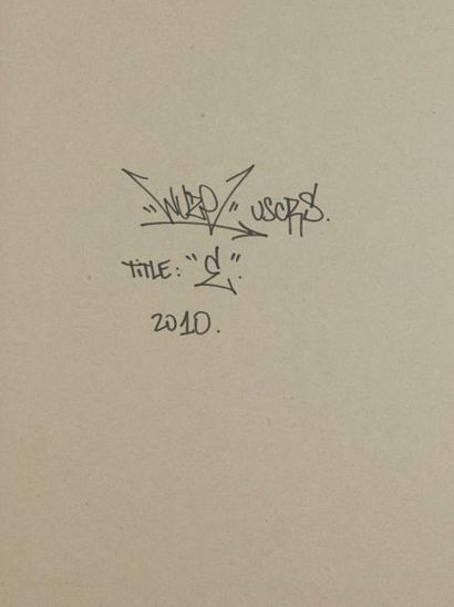 WUZE WUZE (né en 1973) - "Z", 2010 - Peinture à l'aérosol sur panneau signée, titrée...