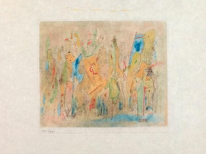 Otto WOLS Otto WOLS (1913 - 1951) - Les Fous, 1938 - Gravure en couleur sur japon...