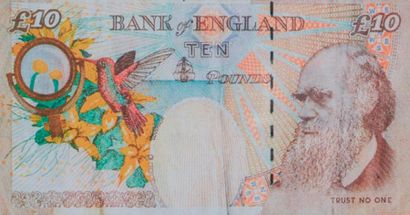 BANKSY BANKSY (né en 1974) - Difaced tenner, Faux billet de 10 pound créé par BANKSY...