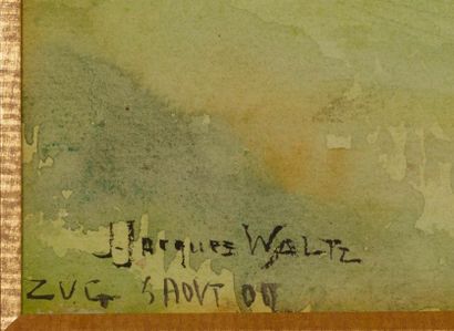 JJ WALTZ dit HANSI Jean -Jacques WALTZ dit HANSI (1873- 1951) - Zug - Aquarelle signée...