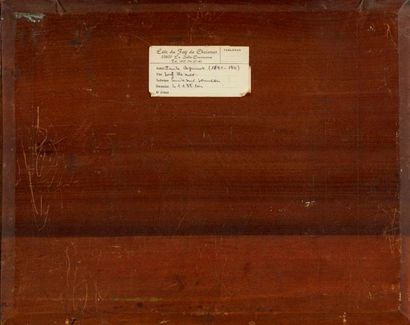 Emile CAGNIART Emile CAGNIART (1851-1911) - Barques en bord de mer - Huile sur panneau...