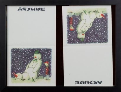 BANKSY BANKSY (né en 1974) - 2 Rude snowman, 2006 - Lithographie signée dans la planche...