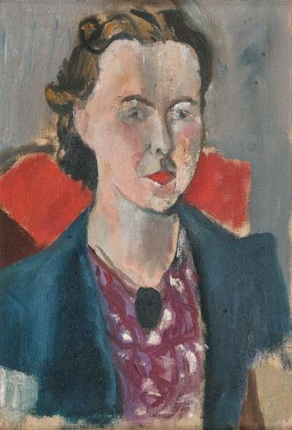 François DESNOYER François DESNOYER (1894-1972) - Portrait d'Hélène , Montauban 1940...