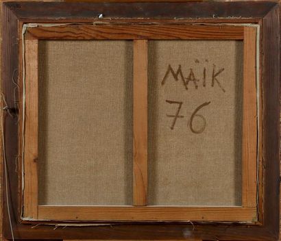 Henri MAIK Henri MAIK (1922-1993) - Paysasage verdoyant - Huile sur toile signée...