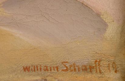 William SCHARFF William SCHARFF (1886-1959) - Reclining boy, 1919 - Huile sur toile...