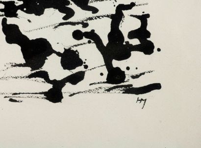HENRI MICHAUX Henri MICHAUX (1899-1984) - Composition, 1960/62 - Encre sur papier...