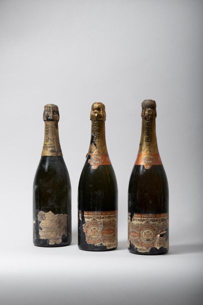 RUINART RUINART - Deux bouteilles de Champagne brut Ruinart Père et Fils, Baron Philippe...