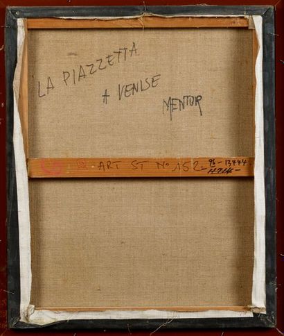 BLASCO MENTOR Blasco MENTOR (1919-2003) - La Piazetta à Venise - Huile sur toile...