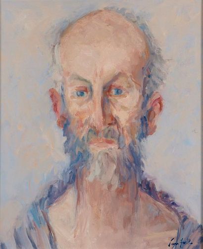 Arthur van HECKE Arthur Van HECKE - Portrait - Huile sur toile signée en bas à froite...