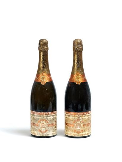 RUINART RUINART - Deux bouteilles de Champagne brut Ruinart Père et Fils, Baron Philippe...