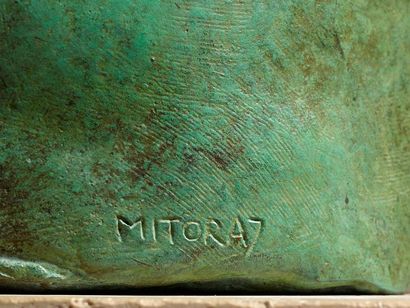 Igor MITORAJ Igor MITORAJ (1944-2014) - Aesclepios - Bronze à patine verte signée...