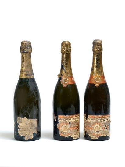 Vin - Ruinart RUINART - Deux bouteilles de Champagne brut Ruinart Père et Fils, Baron...