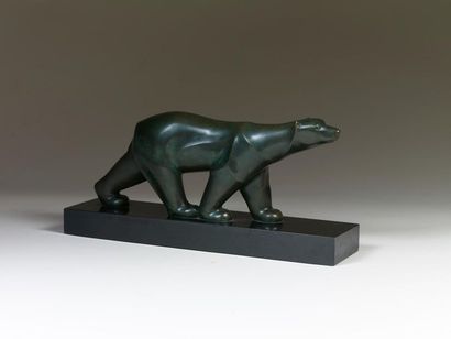 Georges LAVROFF Georges LAVROFF (1895-1991) - Ours polaire - Sculpture en bronze...