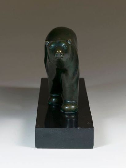 Georges LAVROFF Georges LAVROFF (1895-1991) - Ours polaire - Sculpture en bronze...