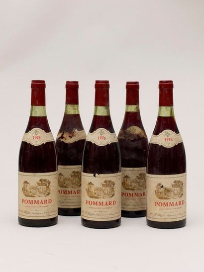 Vin - Pommard, 5 bouteilles Pommard, 1976 Mme F. Buffet