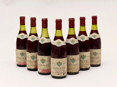 Vin - Volnay 7 bouteilles Volnay, 1972 - Regis Rossignol Changarnier