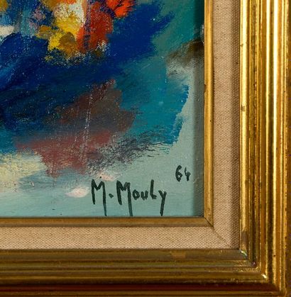 Marcel MOULY Marcel MOULY - Le Lac, 1964 - Huile sur toile signée en bas à droite...