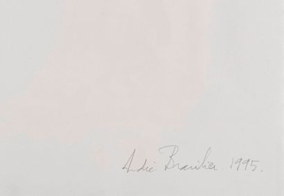 André BRASILIER André BRASILIER (Né en 1929) - Méditation, 1995 - Aquarelle signée...