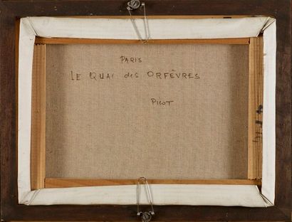 Jean Claude PICOT Jean Claude PICOT (1933) - Quai des Orfèvres - Huile sur toile...