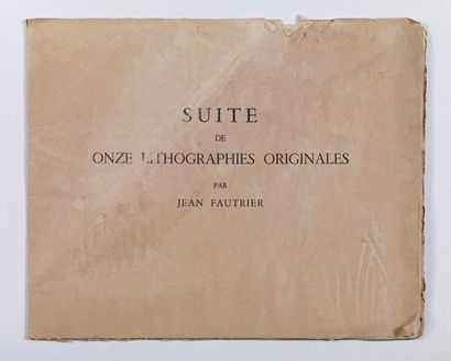 Jean FAUTRIER Jean FAUTRIER (1898-1964) - Suite de onze lithographies originales...