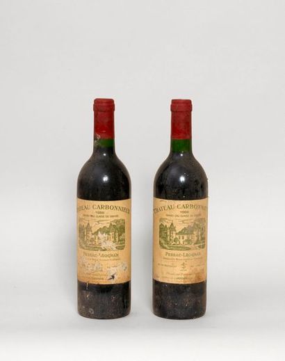 VIN 2 bouteilles - Château Carbonnieux - Pessac Leogna, rouge