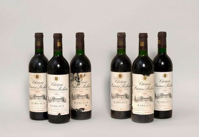 VIN 6 bouteilles - Château Prieuré Lichine 1985 Grand clu classé, Margaux