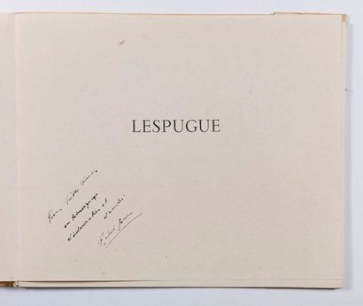 Jean FAUTRIER Jean FAUTRIER (1898-1964) - Lespugue - Robert Ganzo avec 11 lithographies...