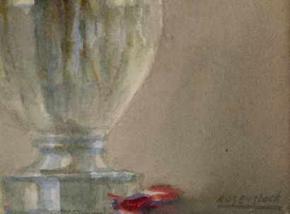 Isidore ROSENSTOCK Isidore ROSENSTOCK (1880-1956) - Vase de fleurs - Aquarelle signée...