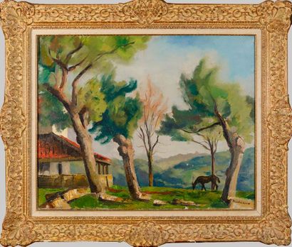 Charles PICART LEDOUX Charles PICART LE DOUX (1881-1969) - Paysage - Huile sur toile...