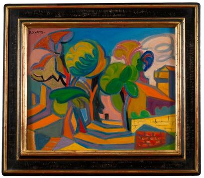 André LHOTE André LHOTE (1885-1962) - Paysage - Huile sur toile signée en haut à...